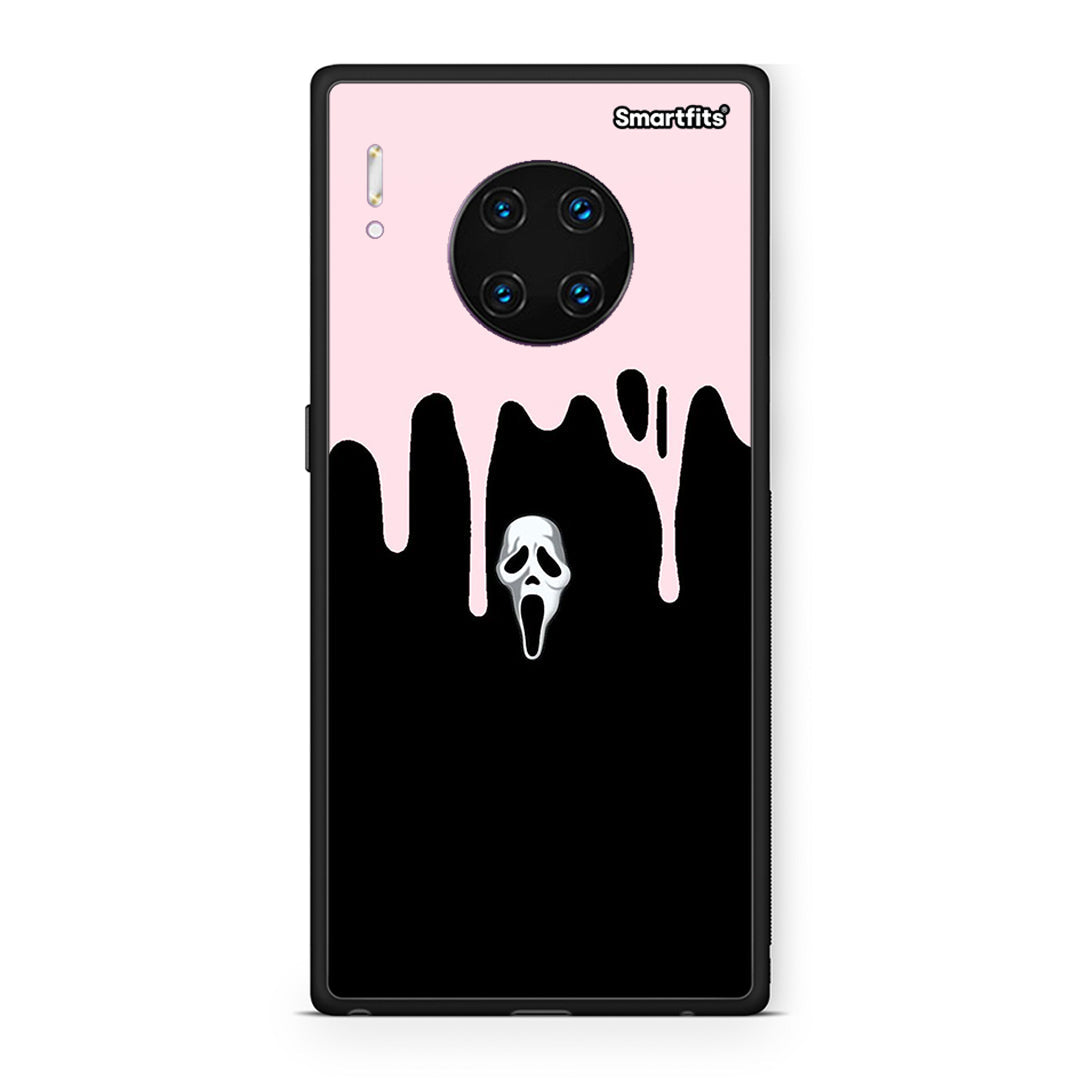 Huawei Mate 30 Pro Melting Halloween Mask θήκη από τη Smartfits με σχέδιο στο πίσω μέρος και μαύρο περίβλημα | Smartphone case with colorful back and black bezels by Smartfits