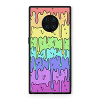 Thumbnail for Huawei Mate 30 Pro Melting Rainbow θήκη από τη Smartfits με σχέδιο στο πίσω μέρος και μαύρο περίβλημα | Smartphone case with colorful back and black bezels by Smartfits
