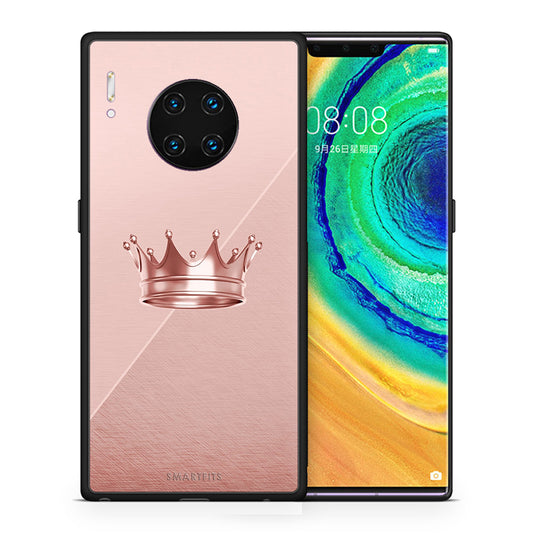 Θήκη Huawei Mate 30 Pro Crown Minimal από τη Smartfits με σχέδιο στο πίσω μέρος και μαύρο περίβλημα | Huawei Mate 30 Pro Crown Minimal case with colorful back and black bezels