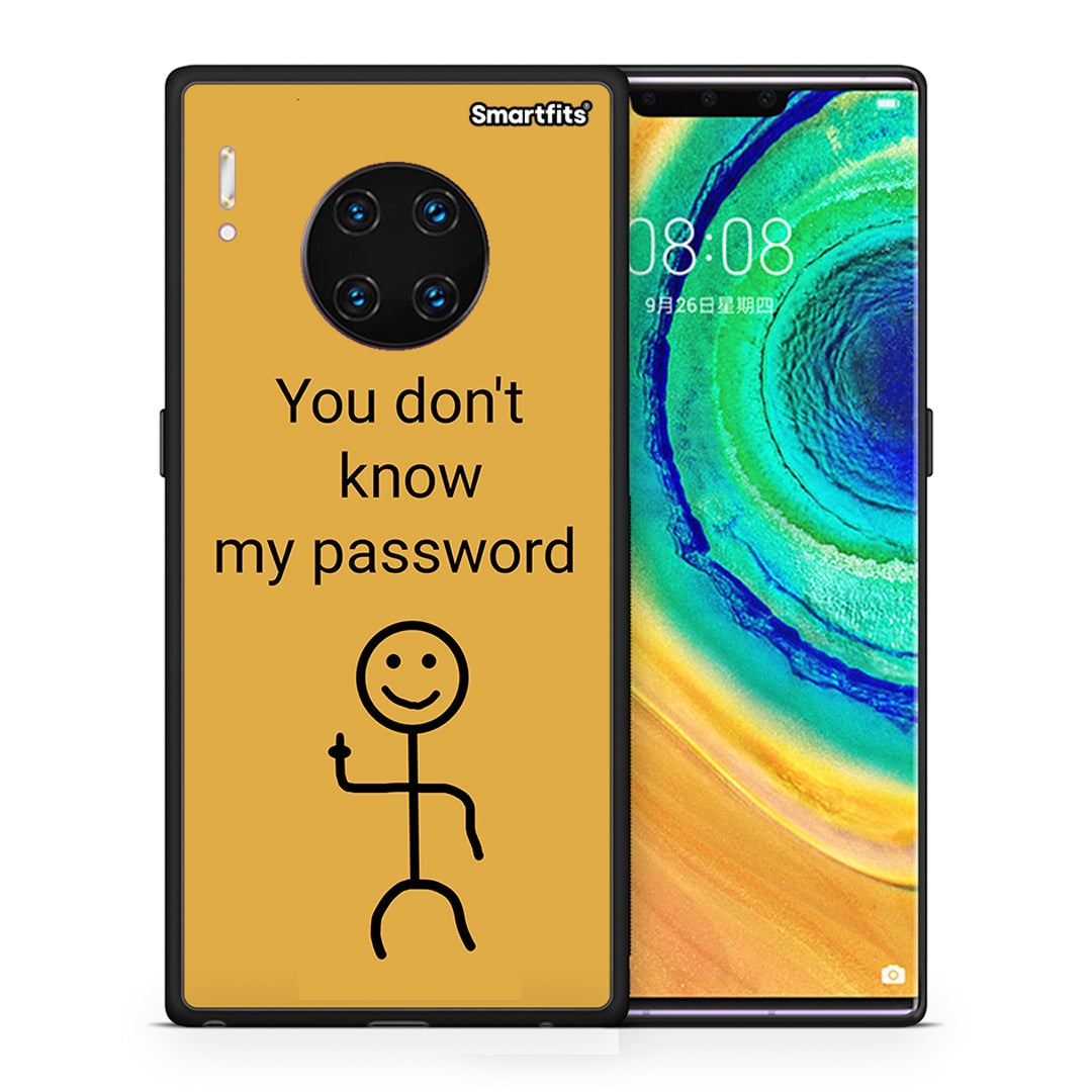 Θήκη Huawei Mate 30 Pro My Password από τη Smartfits με σχέδιο στο πίσω μέρος και μαύρο περίβλημα | Huawei Mate 30 Pro My Password case with colorful back and black bezels
