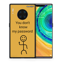Thumbnail for Θήκη Huawei Mate 30 Pro My Password από τη Smartfits με σχέδιο στο πίσω μέρος και μαύρο περίβλημα | Huawei Mate 30 Pro My Password case with colorful back and black bezels