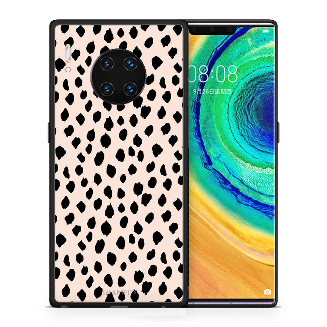 Θήκη Huawei Mate 30 Pro New Polka Dots από τη Smartfits με σχέδιο στο πίσω μέρος και μαύρο περίβλημα | Huawei Mate 30 Pro New Polka Dots case with colorful back and black bezels
