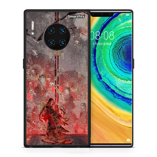 Θήκη Huawei Mate 30 Pro Nezuko Kamado από τη Smartfits με σχέδιο στο πίσω μέρος και μαύρο περίβλημα | Huawei Mate 30 Pro Nezuko Kamado case with colorful back and black bezels