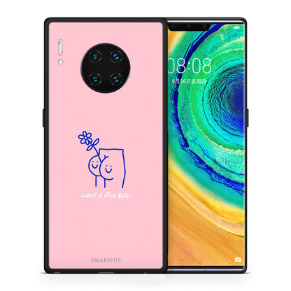 Θήκη Huawei Mate 30 Pro Nice Day από τη Smartfits με σχέδιο στο πίσω μέρος και μαύρο περίβλημα | Huawei Mate 30 Pro Nice Day case with colorful back and black bezels