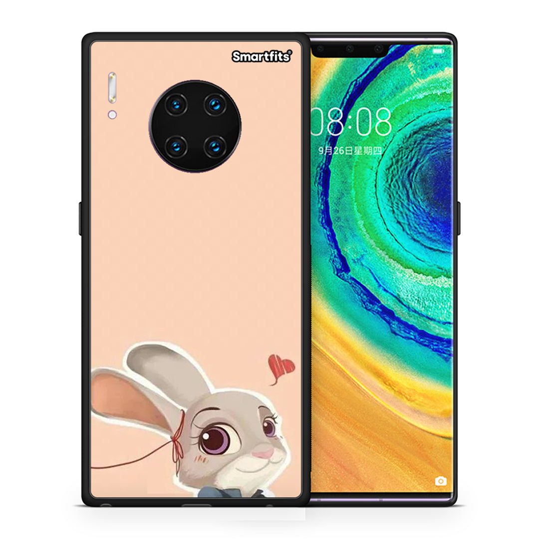 Θήκη Huawei Mate 30 Pro Nick Wilde And Judy Hopps Love 2 από τη Smartfits με σχέδιο στο πίσω μέρος και μαύρο περίβλημα | Huawei Mate 30 Pro Nick Wilde And Judy Hopps Love 2 case with colorful back and black bezels