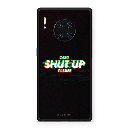 Huawei Mate 30 Pro OMG ShutUp θήκη από τη Smartfits με σχέδιο στο πίσω μέρος και μαύρο περίβλημα | Smartphone case with colorful back and black bezels by Smartfits