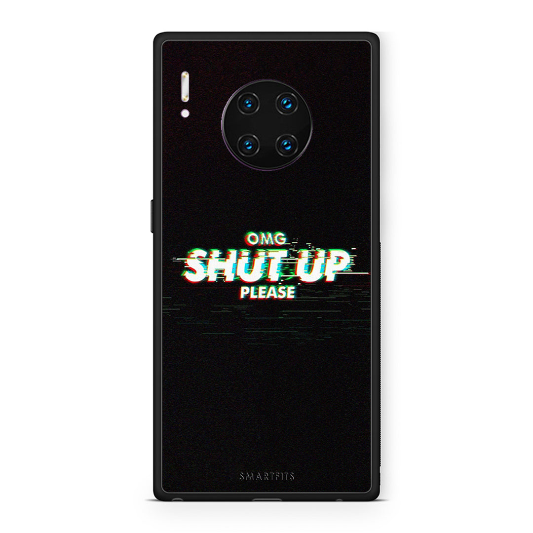 Huawei Mate 30 Pro OMG ShutUp θήκη από τη Smartfits με σχέδιο στο πίσω μέρος και μαύρο περίβλημα | Smartphone case with colorful back and black bezels by Smartfits
