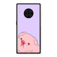 Thumbnail for Huawei Mate 30 Pro Pig Love 2 Θήκη Αγίου Βαλεντίνου από τη Smartfits με σχέδιο στο πίσω μέρος και μαύρο περίβλημα | Smartphone case with colorful back and black bezels by Smartfits