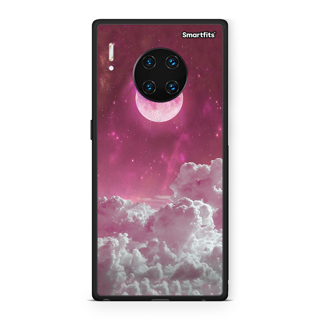 Huawei Mate 30 Pro Pink Moon θήκη από τη Smartfits με σχέδιο στο πίσω μέρος και μαύρο περίβλημα | Smartphone case with colorful back and black bezels by Smartfits