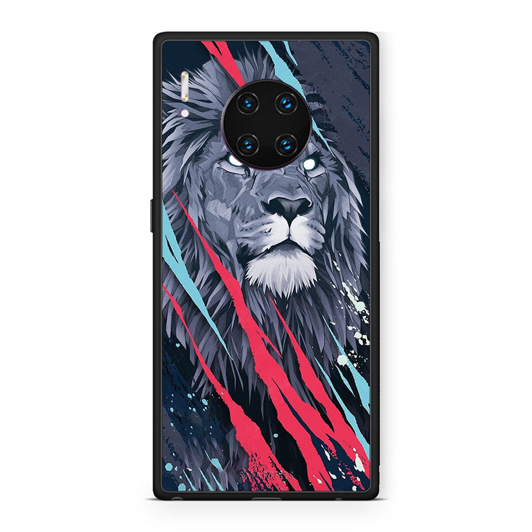 4 - Huawei Mate 30 Pro Lion Designer PopArt case, cover, bumper