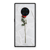 Thumbnail for Huawei Mate 30 Pro Red Rose θήκη από τη Smartfits με σχέδιο στο πίσω μέρος και μαύρο περίβλημα | Smartphone case with colorful back and black bezels by Smartfits