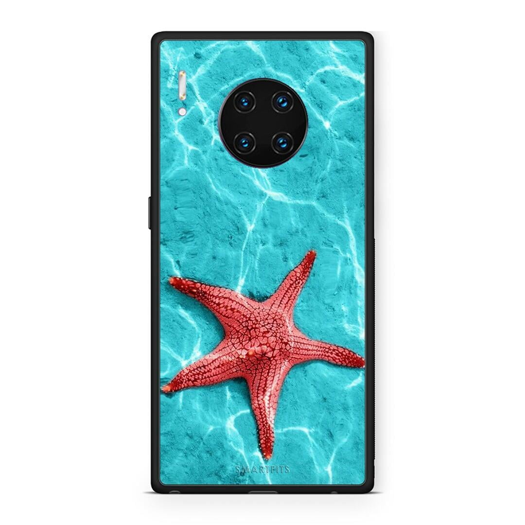 Huawei Mate 30 Pro Red Starfish Θήκη από τη Smartfits με σχέδιο στο πίσω μέρος και μαύρο περίβλημα | Smartphone case with colorful back and black bezels by Smartfits