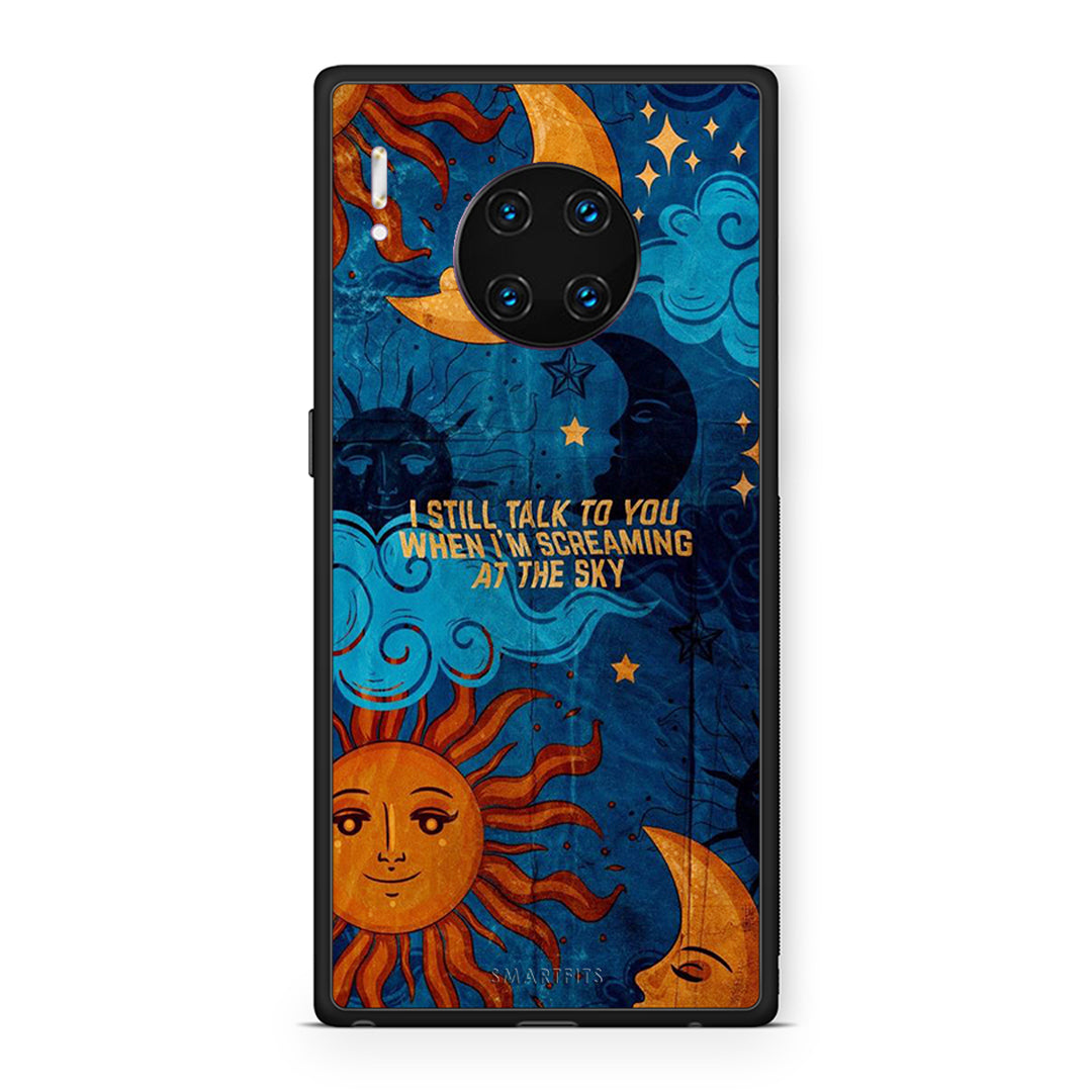 Huawei Mate 30 Pro Screaming Sky θήκη από τη Smartfits με σχέδιο στο πίσω μέρος και μαύρο περίβλημα | Smartphone case with colorful back and black bezels by Smartfits