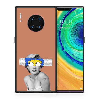 Θήκη Huawei Mate 30 Pro Sim Merilyn από τη Smartfits με σχέδιο στο πίσω μέρος και μαύρο περίβλημα | Huawei Mate 30 Pro Sim Merilyn case with colorful back and black bezels