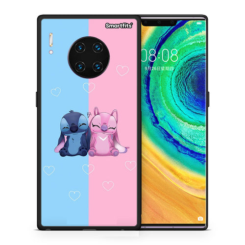 Θήκη Huawei Mate 30 Pro Stitch And Angel από τη Smartfits με σχέδιο στο πίσω μέρος και μαύρο περίβλημα | Huawei Mate 30 Pro Stitch And Angel case with colorful back and black bezels
