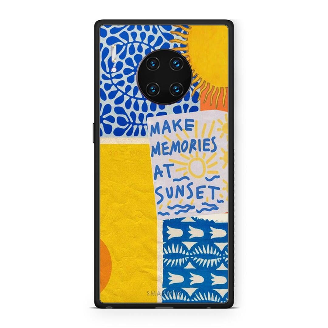 Huawei Mate 30 Pro Sunset Memories Θήκη από τη Smartfits με σχέδιο στο πίσω μέρος και μαύρο περίβλημα | Smartphone case with colorful back and black bezels by Smartfits