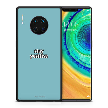 Θήκη Huawei Mate 30 Pro Positive Text από τη Smartfits με σχέδιο στο πίσω μέρος και μαύρο περίβλημα | Huawei Mate 30 Pro Positive Text case with colorful back and black bezels
