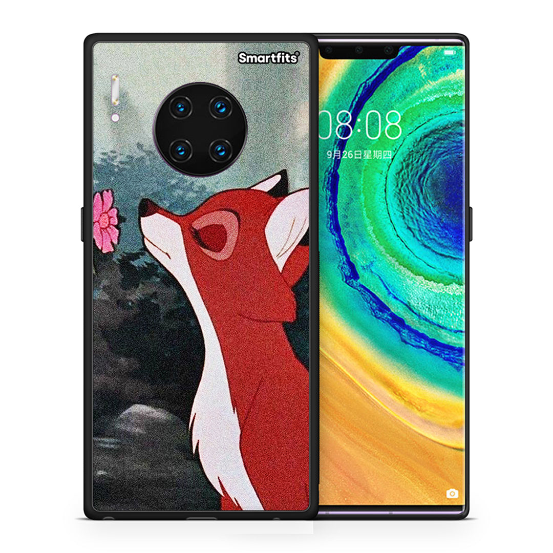 Θήκη Huawei Mate 30 Pro Tod And Vixey Love 2 από τη Smartfits με σχέδιο στο πίσω μέρος και μαύρο περίβλημα | Huawei Mate 30 Pro Tod And Vixey Love 2 case with colorful back and black bezels