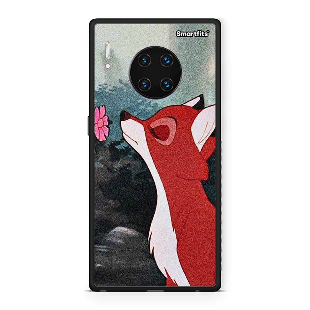 Huawei Mate 30 Pro Tod And Vixey Love 2 θήκη από τη Smartfits με σχέδιο στο πίσω μέρος και μαύρο περίβλημα | Smartphone case with colorful back and black bezels by Smartfits