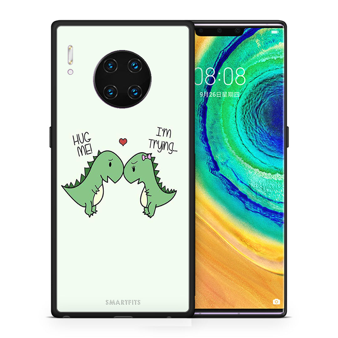 Θήκη Huawei Mate 30 Pro Rex Valentine από τη Smartfits με σχέδιο στο πίσω μέρος και μαύρο περίβλημα | Huawei Mate 30 Pro Rex Valentine case with colorful back and black bezels