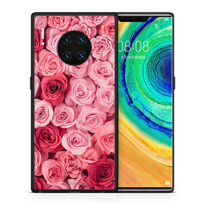 Θήκη Huawei Mate 30 Pro RoseGarden Valentine από τη Smartfits με σχέδιο στο πίσω μέρος και μαύρο περίβλημα | Huawei Mate 30 Pro RoseGarden Valentine case with colorful back and black bezels