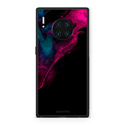 4 - Huawei Mate 30 Pro Pink Black Watercolor case, cover, bumper