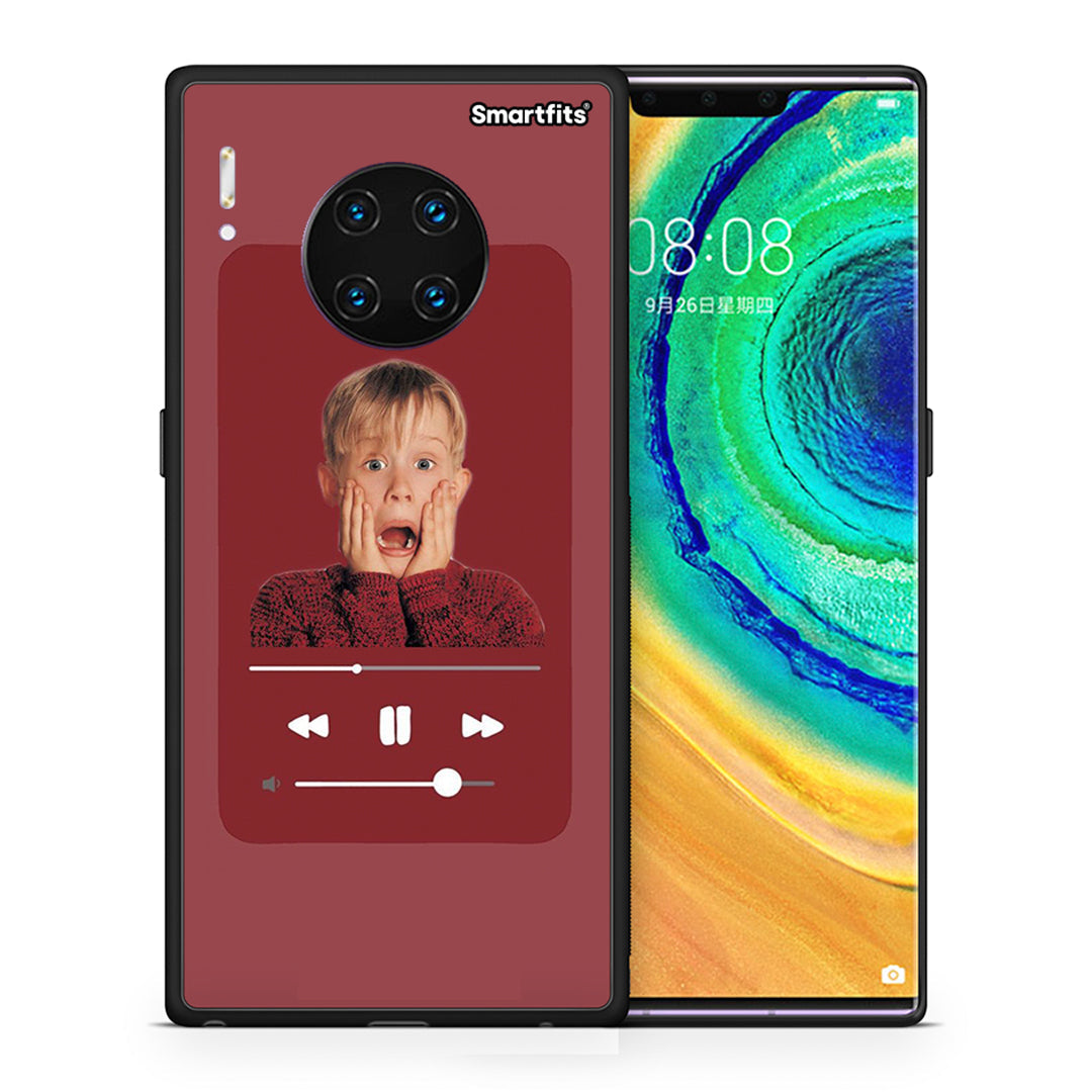 Θήκη Huawei Mate 30 Pro Xmas Alone Music από τη Smartfits με σχέδιο στο πίσω μέρος και μαύρο περίβλημα | Huawei Mate 30 Pro Xmas Alone Music case with colorful back and black bezels
