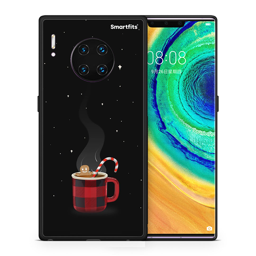 Θήκη Huawei Mate 30 Pro Xmas Bathing από τη Smartfits με σχέδιο στο πίσω μέρος και μαύρο περίβλημα | Huawei Mate 30 Pro Xmas Bathing case with colorful back and black bezels