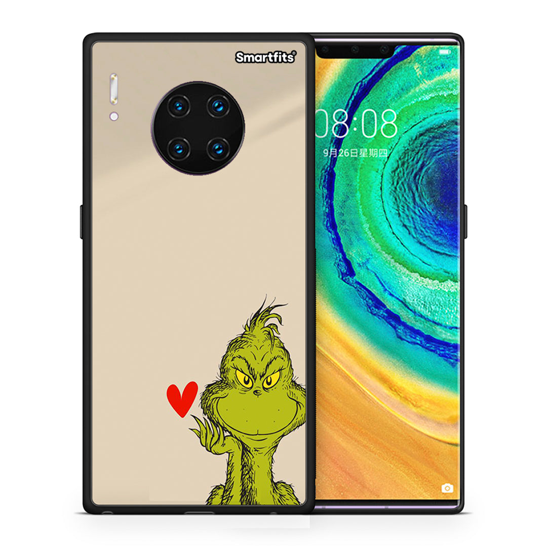 Θήκη Huawei Mate 30 Pro Xmas Grinch από τη Smartfits με σχέδιο στο πίσω μέρος και μαύρο περίβλημα | Huawei Mate 30 Pro Xmas Grinch case with colorful back and black bezels
