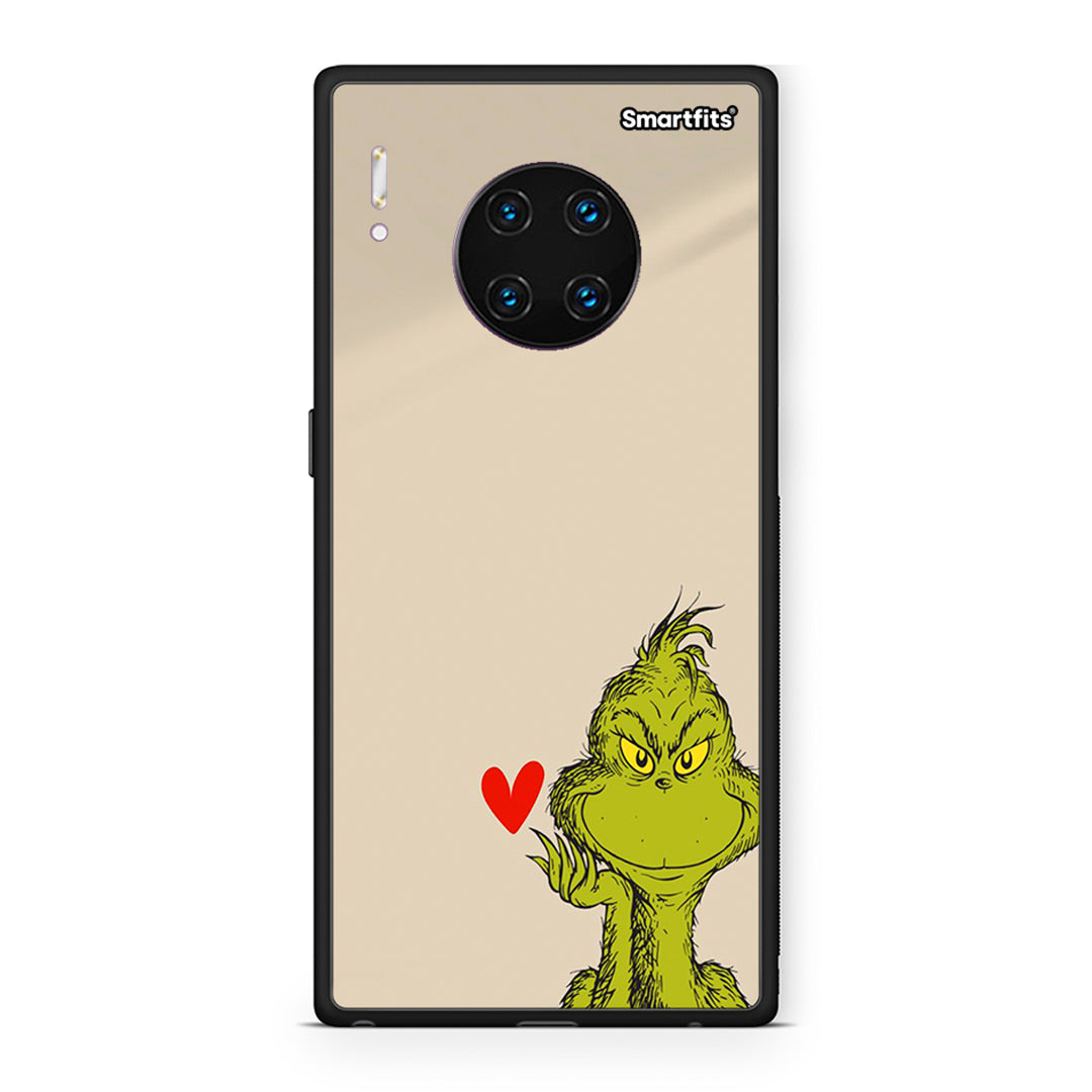 Huawei Mate 30 Pro Xmas Grinch θήκη από τη Smartfits με σχέδιο στο πίσω μέρος και μαύρο περίβλημα | Smartphone case with colorful back and black bezels by Smartfits