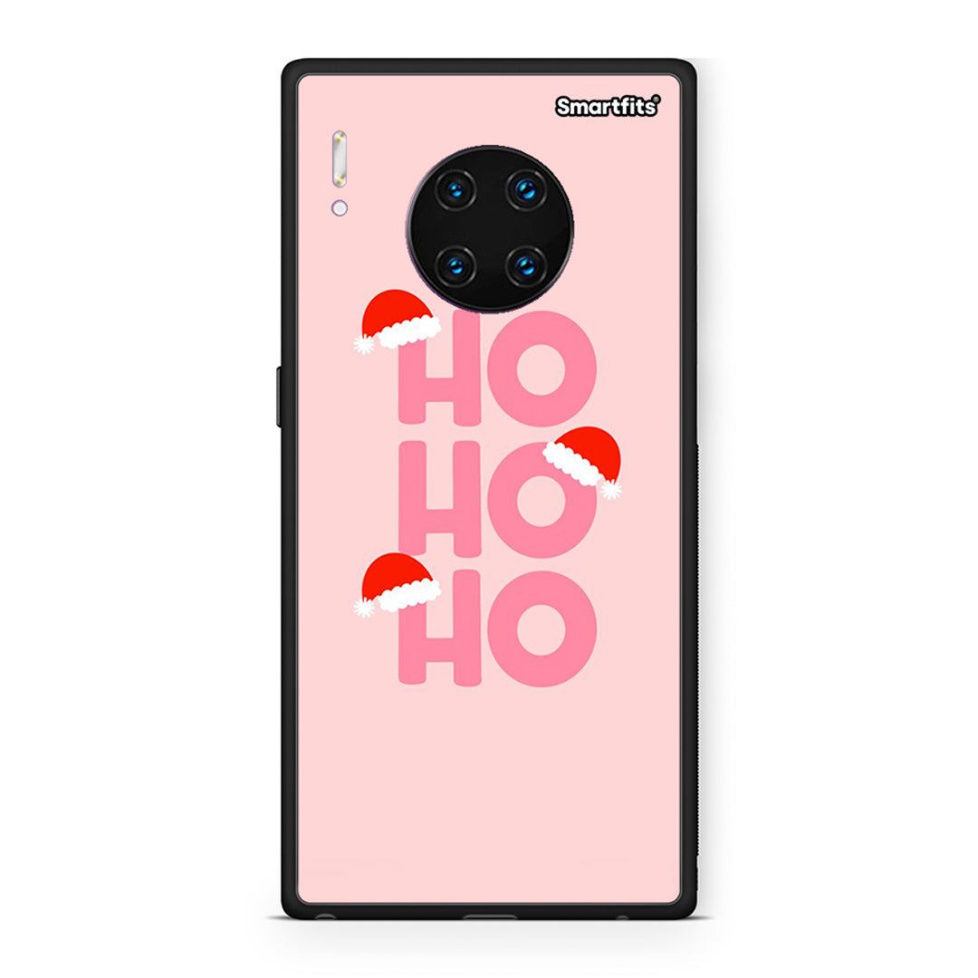 Huawei Mate 30 Pro Xmas Ho Ho Ho θήκη από τη Smartfits με σχέδιο στο πίσω μέρος και μαύρο περίβλημα | Smartphone case with colorful back and black bezels by Smartfits