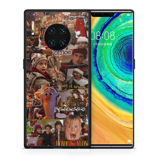 Θήκη Huawei Mate 30 Pro Xmas Wishes από τη Smartfits με σχέδιο στο πίσω μέρος και μαύρο περίβλημα | Huawei Mate 30 Pro Xmas Wishes case with colorful back and black bezels