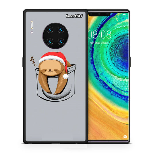 Θήκη Huawei Mate 30 Pro Xmas Zzzz από τη Smartfits με σχέδιο στο πίσω μέρος και μαύρο περίβλημα | Huawei Mate 30 Pro Xmas Zzzz case with colorful back and black bezels
