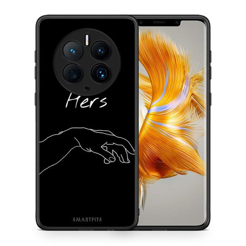 Θήκη Huawei Mate 50 Pro Aesthetic Love 1 από τη Smartfits με σχέδιο στο πίσω μέρος και μαύρο περίβλημα | Huawei Mate 50 Pro Aesthetic Love 1 Case with Colorful Back and Black Bezels