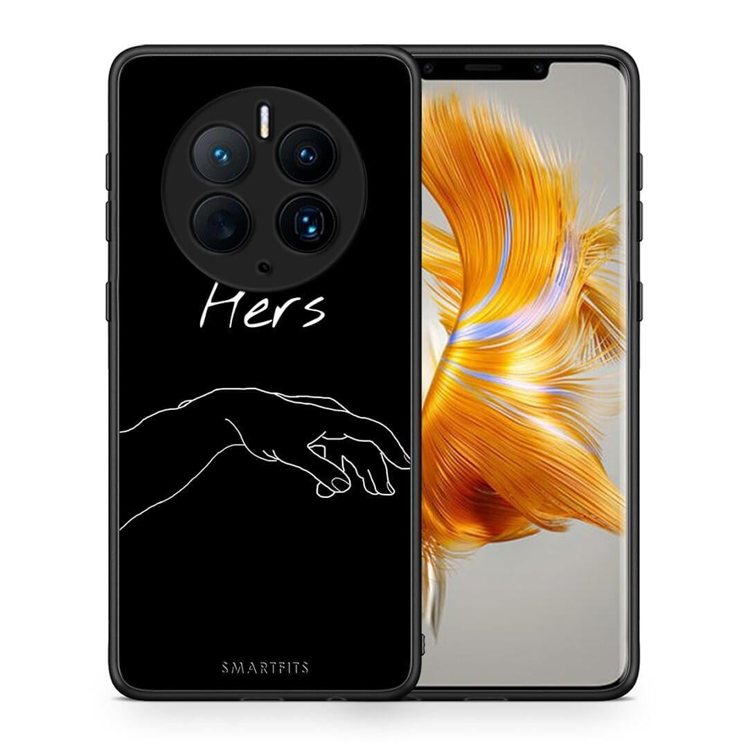 Θήκη Huawei Mate 50 Pro Aesthetic Love 1 από τη Smartfits με σχέδιο στο πίσω μέρος και μαύρο περίβλημα | Huawei Mate 50 Pro Aesthetic Love 1 Case with Colorful Back and Black Bezels