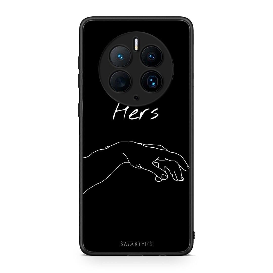 Θήκη Huawei Mate 50 Pro Aesthetic Love 1 από τη Smartfits με σχέδιο στο πίσω μέρος και μαύρο περίβλημα | Huawei Mate 50 Pro Aesthetic Love 1 Case with Colorful Back and Black Bezels