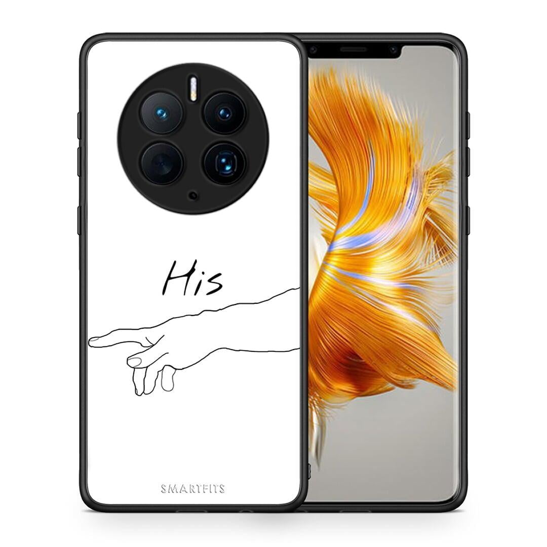 Θήκη Huawei Mate 50 Pro Aesthetic Love 2 από τη Smartfits με σχέδιο στο πίσω μέρος και μαύρο περίβλημα | Huawei Mate 50 Pro Aesthetic Love 2 Case with Colorful Back and Black Bezels