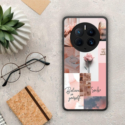 Θήκη Huawei Mate 50 Pro Aesthetic Collage από τη Smartfits με σχέδιο στο πίσω μέρος και μαύρο περίβλημα | Huawei Mate 50 Pro Aesthetic Collage Case with Colorful Back and Black Bezels