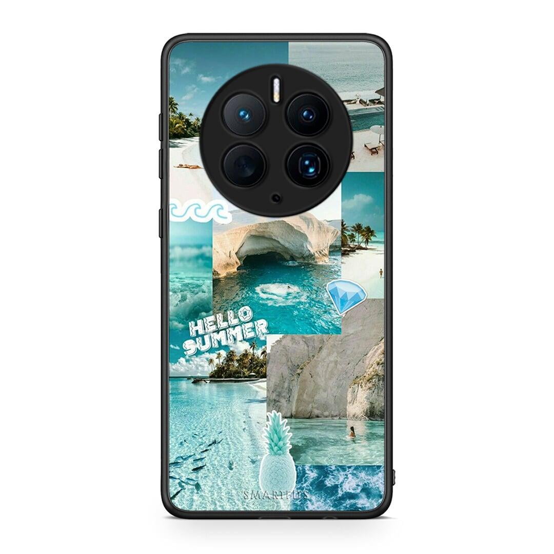 Θήκη Huawei Mate 50 Pro Aesthetic Summer από τη Smartfits με σχέδιο στο πίσω μέρος και μαύρο περίβλημα | Huawei Mate 50 Pro Aesthetic Summer Case with Colorful Back and Black Bezels