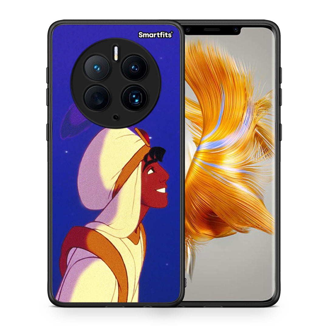 Θήκη Huawei Mate 50 Pro Alladin And Jasmine Love 1 από τη Smartfits με σχέδιο στο πίσω μέρος και μαύρο περίβλημα | Huawei Mate 50 Pro Alladin And Jasmine Love 1 Case with Colorful Back and Black Bezels