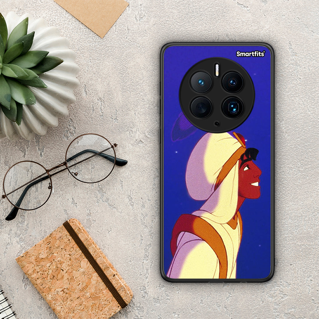 Θήκη Huawei Mate 50 Pro Alladin And Jasmine Love 1 από τη Smartfits με σχέδιο στο πίσω μέρος και μαύρο περίβλημα | Huawei Mate 50 Pro Alladin And Jasmine Love 1 Case with Colorful Back and Black Bezels