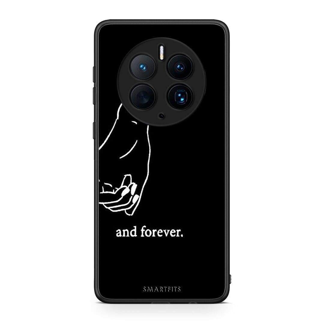 Θήκη Huawei Mate 50 Pro Always & Forever 2 από τη Smartfits με σχέδιο στο πίσω μέρος και μαύρο περίβλημα | Huawei Mate 50 Pro Always & Forever 2 Case with Colorful Back and Black Bezels