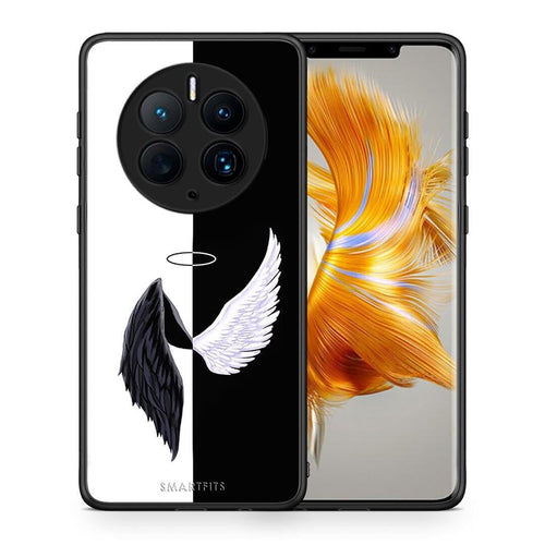 Θήκη Huawei Mate 50 Pro Angels Demons από τη Smartfits με σχέδιο στο πίσω μέρος και μαύρο περίβλημα | Huawei Mate 50 Pro Angels Demons Case with Colorful Back and Black Bezels