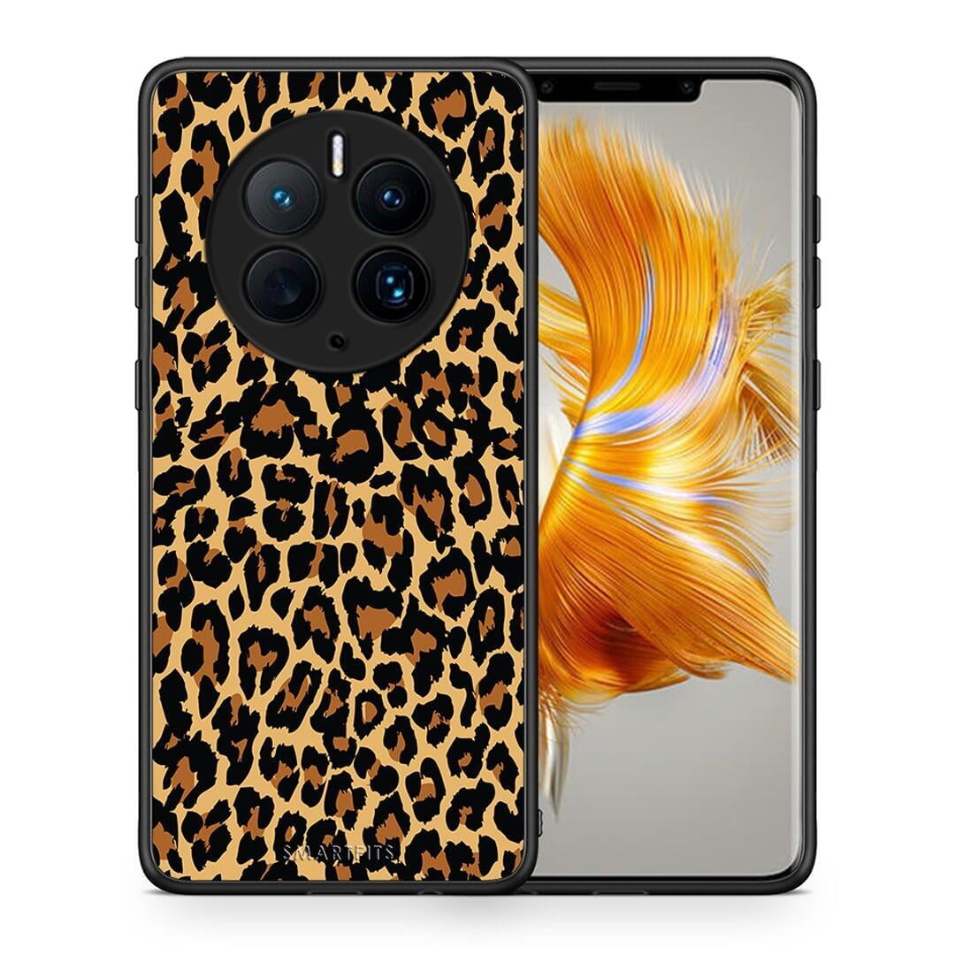 Θήκη Huawei Mate 50 Pro Animal Leopard από τη Smartfits με σχέδιο στο πίσω μέρος και μαύρο περίβλημα | Huawei Mate 50 Pro Animal Leopard Case with Colorful Back and Black Bezels