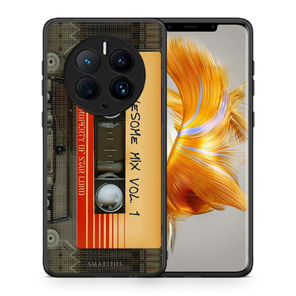 Θήκη Huawei Mate 50 Pro Awesome Mix από τη Smartfits με σχέδιο στο πίσω μέρος και μαύρο περίβλημα | Huawei Mate 50 Pro Awesome Mix Case with Colorful Back and Black Bezels