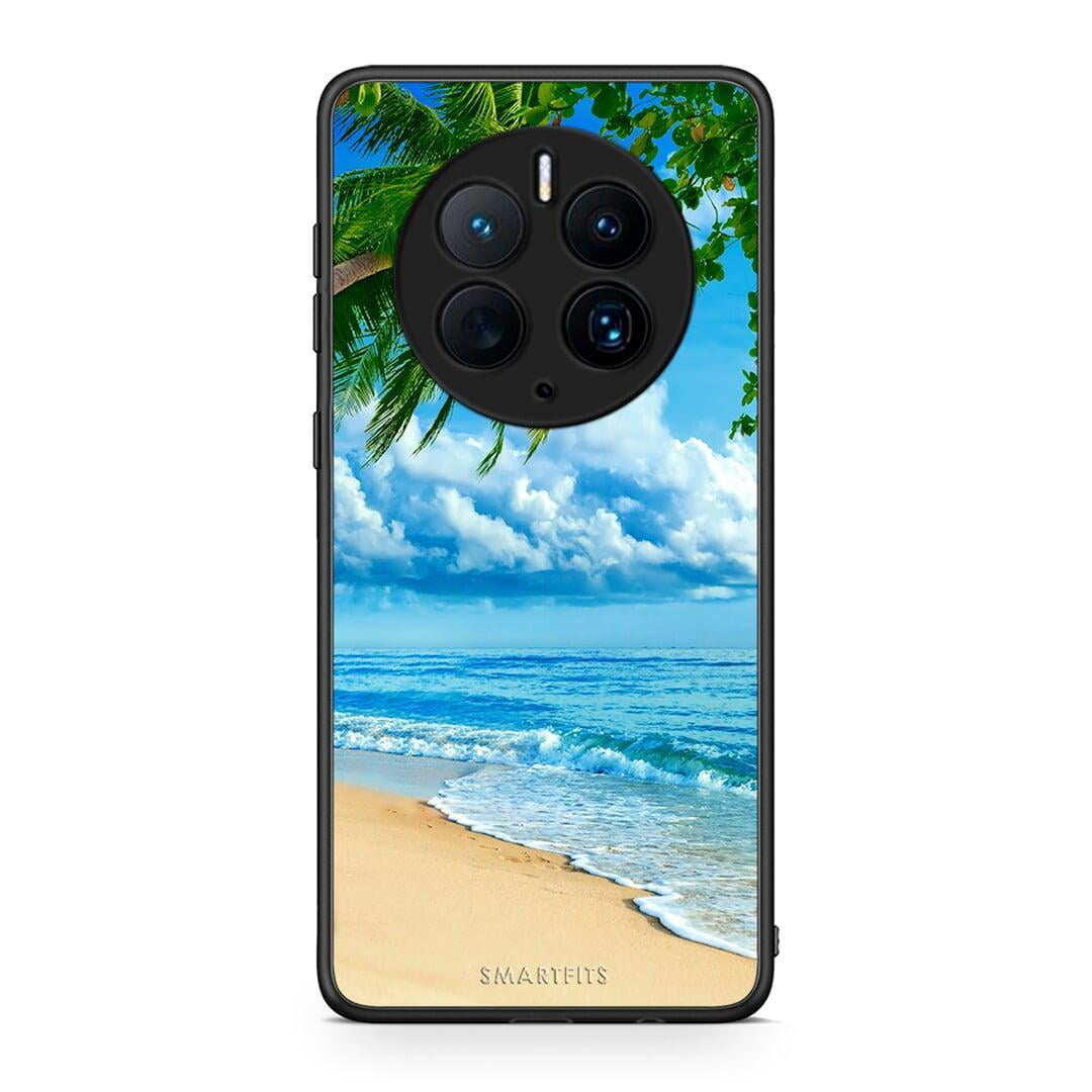 Θήκη Huawei Mate 50 Pro Beautiful Beach από τη Smartfits με σχέδιο στο πίσω μέρος και μαύρο περίβλημα | Huawei Mate 50 Pro Beautiful Beach Case with Colorful Back and Black Bezels