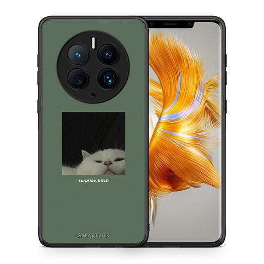 Θήκη Huawei Mate 50 Pro Bitch Surprise από τη Smartfits με σχέδιο στο πίσω μέρος και μαύρο περίβλημα | Huawei Mate 50 Pro Bitch Surprise Case with Colorful Back and Black Bezels