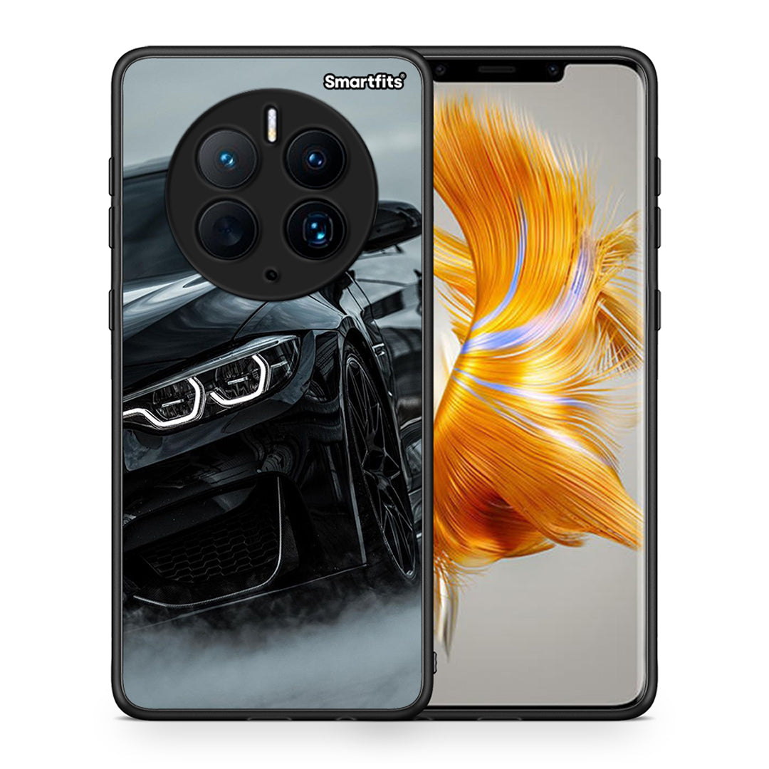 Θήκη Huawei Mate 50 Pro Black BMW από τη Smartfits με σχέδιο στο πίσω μέρος και μαύρο περίβλημα | Huawei Mate 50 Pro Black BMW Case with Colorful Back and Black Bezels