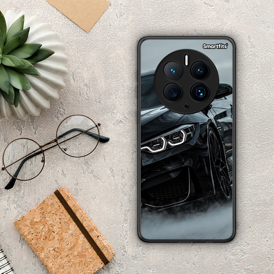 Θήκη Huawei Mate 50 Pro Black BMW από τη Smartfits με σχέδιο στο πίσω μέρος και μαύρο περίβλημα | Huawei Mate 50 Pro Black BMW Case with Colorful Back and Black Bezels