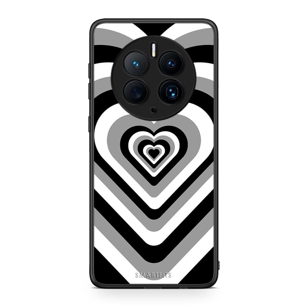 Θήκη Huawei Mate 50 Pro Black Hearts από τη Smartfits με σχέδιο στο πίσω μέρος και μαύρο περίβλημα | Huawei Mate 50 Pro Black Hearts Case with Colorful Back and Black Bezels
